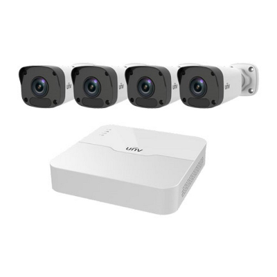 UNV WIFI KIT 4CH NVR 1TB 4x 2MP Mini Dome Cameras KTWF30104LB4T1TB