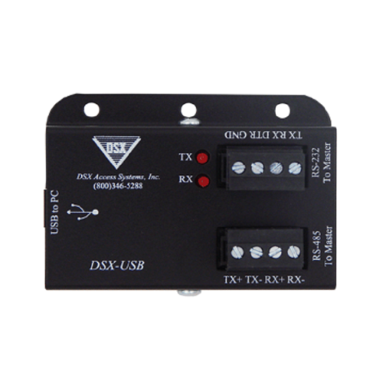 DSX Single Channel USB to RS-232/485 communications interface