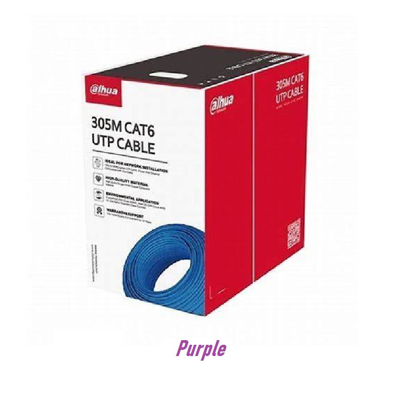 Dahua Cat-6 Cable on Reel 305 meters - Purple