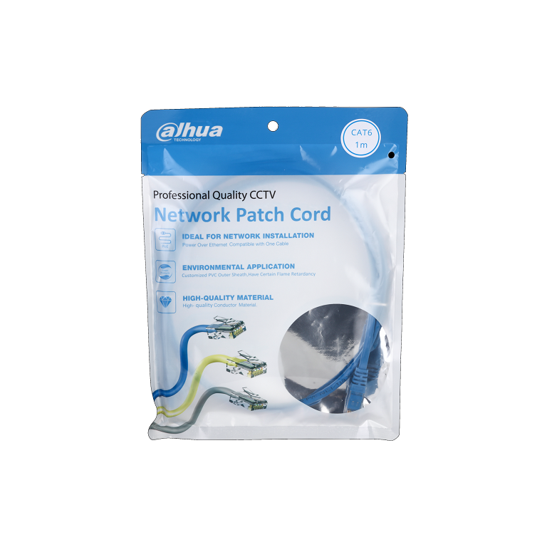 Dahua Cat-6 Cable 1 meter Patch Lead Blue