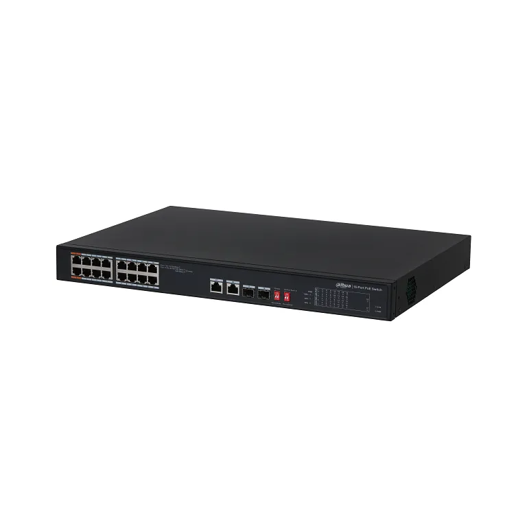 Dahua Switch 16 Port PoE 2xUplink & 2xSFP 135W L2