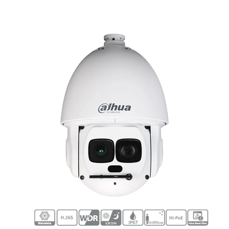 Dahua IP PTZ Camera 4MP 45X Auto Tracking Laser IR550m Hi-PoE WizMind