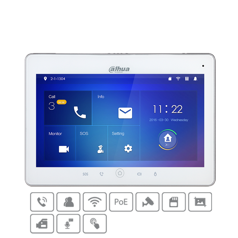 Dahua 10" Touch Screen Ethernet & Wi-Fi **
