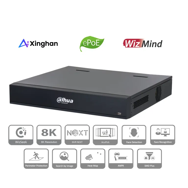 Dahua NVR 32ch 4sata 16PoE No HDD WizSeek Xinghan