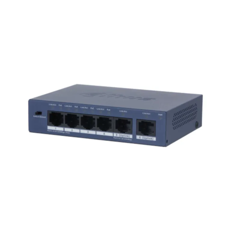 Dahua 6 Port Unmanaged Switch 4-Port PoE