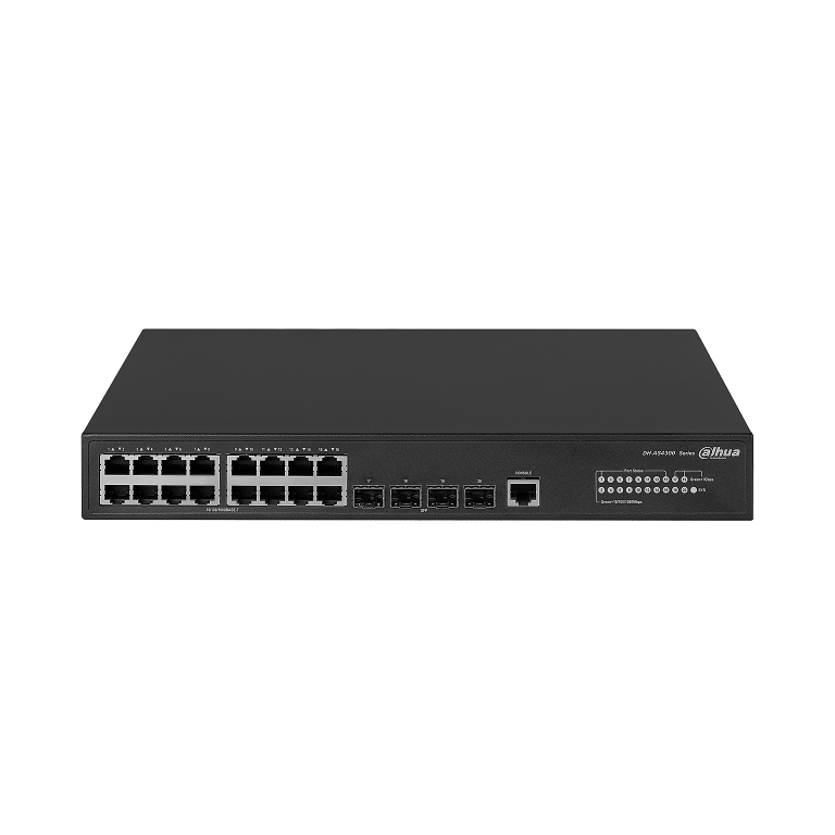 Dahua Switch 16 Port GB NO PoE 1UPlink 4xSFP Fanless L2+