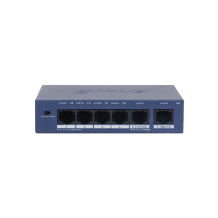Dahua 6 Port Unmanaged Switch 4-Port PoE